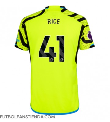 Arsenal Declan Rice #41 Segunda Equipación 2023-24 Manga Corta
